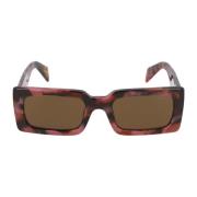 Rechthoekige zonnebril PR A07S Prada , Brown , Unisex