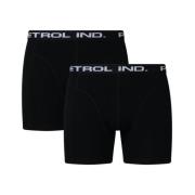 Heren Boxershorts 2-Pack Zwart Petrol , Black , Heren