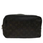 Pre-owned Canvas clutches Louis Vuitton Vintage , Brown , Dames