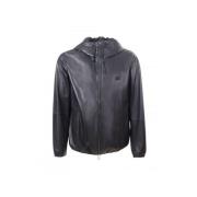 Zwarte Blouson Jas Emporio Armani , Black , Heren