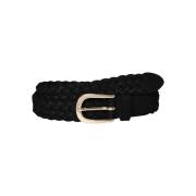 Leren Riem Zwart/Goud Freewear Zwart Vero Moda , Black , Dames