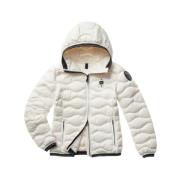 Witte Camelia Winterjas Blauer , White , Dames