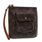 Pre-owned Canvas pouches Louis Vuitton Vintage , Brown , Dames