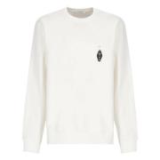 Witte Crewneck Sweatshirt met Chateau Print IH NOM UH NIT , White , He...