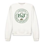 Sweatshirt met logo Lacoste , White , Heren