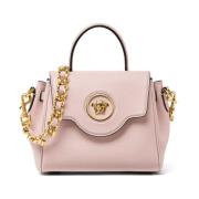 Schoudertas van generfd leer met Medusa-detail Versace , Pink , Dames