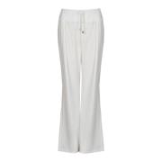 Elegante Hoge Taille Broek Liu Jo , White , Dames