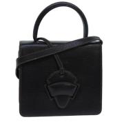 Pre-owned Leather handbags Loewe Pre-owned , Black , Dames