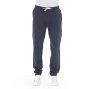 Chino Broek met Koordsluiting Baldinini , Blue , Heren