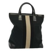 Pre-owned Canvas handbags Gucci Vintage , Black , Dames