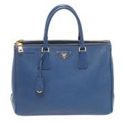 Pre-owned Leather totes Prada Vintage , Blue , Dames