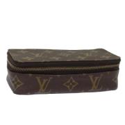 Pre-owned Canvas pouches Louis Vuitton Vintage , Brown , Dames