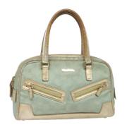 Pre-owned Canvas handbags Gucci Vintage , Blue , Dames