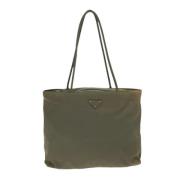 Pre-owned Nylon totes Prada Vintage , Gray , Dames