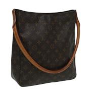 Pre-owned Canvas handbags Louis Vuitton Vintage , Brown , Dames