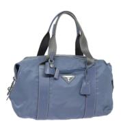 Pre-owned Nylon handbags Prada Vintage , Blue , Dames