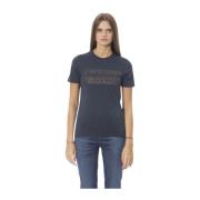 Trend T-shirt met voorprint Baldinini , Blue , Dames