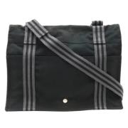 Pre-owned Canvas shoulder-bags Hermès Vintage , Black , Dames