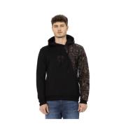 Hoodie met Schildlogo Print Automobili Lamborghini , Black , Heren