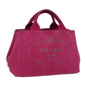 Pre-owned Canvas handbags Prada Vintage , Pink , Dames