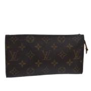 Pre-owned Canvas pouches Louis Vuitton Vintage , Brown , Dames