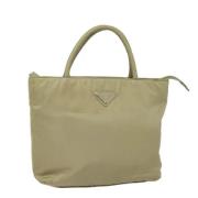 Pre-owned Nylon handbags Prada Vintage , Beige , Dames