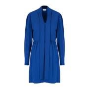 Elegante Mini Jurk met Striknek Liu Jo , Blue , Dames