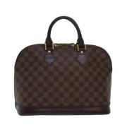 Pre-owned Canvas louis-vuitton-bags Louis Vuitton Vintage , Brown , Da...