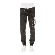 Sportieve Sweatpants met Koordsluiting Baldinini , Green , Heren