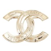 Pre-owned Metal chanel-jewelry Chanel Vintage , Yellow , Dames