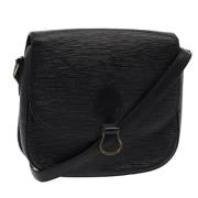 Pre-owned Leather shoulder-bags Louis Vuitton Vintage , Black , Dames