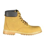 Herenlaars in geel met veters en contrastdetails Fila , Yellow , Heren