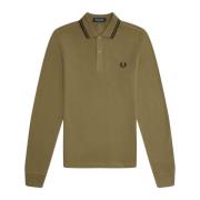 Lange Mouw Regular Fit Polo Shirt Fred Perry , Brown , Heren