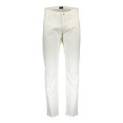 Heren Witte Slim Broek 5-Zak Gant , White , Heren