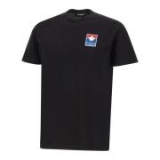 Zwarte T-shirts en Polos Dsquared2 , Black , Heren