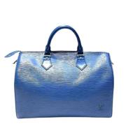 Pre-owned Leather louis-vuitton-bags Louis Vuitton Vintage , Blue , Da...