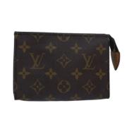 Pre-owned Canvas pouches Louis Vuitton Vintage , Brown , Dames