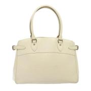 Pre-owned Leather shoulder-bags Louis Vuitton Vintage , White , Dames