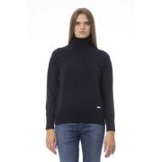 Trendy Sweater - Lange Mouwen - Monogram Baldinini , Blue , Dames