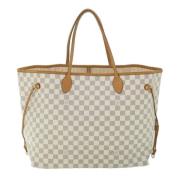 Pre-owned Canvas totes Louis Vuitton Vintage , White , Dames