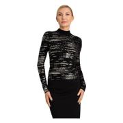 Metallic Squiling Woltrui Twinset , Black , Dames