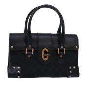 Pre-owned Canvas handbags Gucci Vintage , Black , Dames