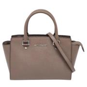 Pre-owned Leather totes Michael Kors Pre-owned , Beige , Dames