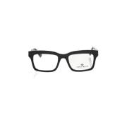 Geometrische Wayfarer Bril Zwarte Frame Frankie Morello , Black , Here...