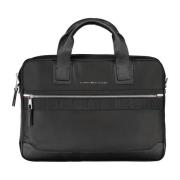 Herentas Zwart Laptopvak Tommy Hilfiger , Black , Unisex