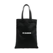 Stijlvolle Leren Tas voor Vrouwen Jil Sander , Black , Dames