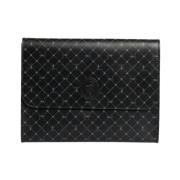 Stijlvolle Pochette met Magnetische Sluiting Trussardi , Black , Heren