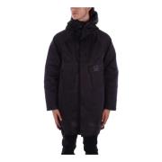 Metropolis Parka Zwarte Jas C.p. Company , Black , Heren