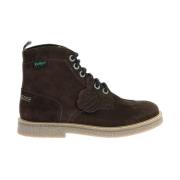 Legendarische Veterschoenen van Leer Kickers , Brown , Dames