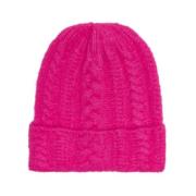 Gebreide Muts Hat Only , Pink , Dames